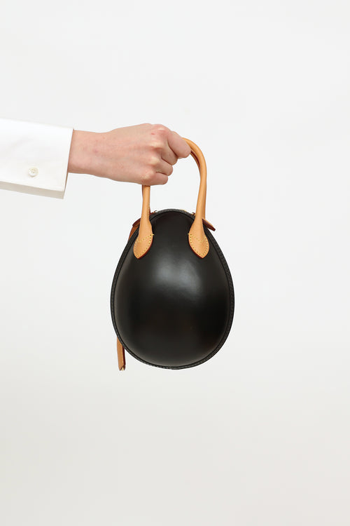 Louis Vuitton 2019 Brown 
Black Monogram Egg Bag