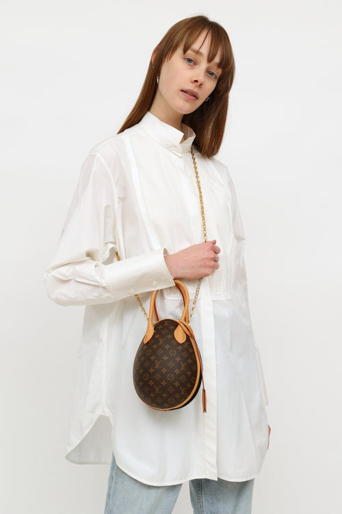 Louis Vuitton 2019 Brown 
Black Monogram Egg Bag