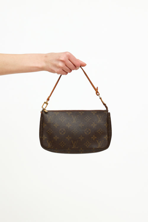 Louis Vuitton Brown Monogram Zipper Pochette