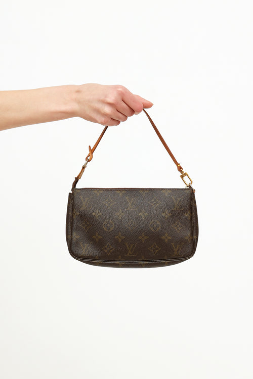 Louis Vuitton Brown Monogram Zipper Pochette