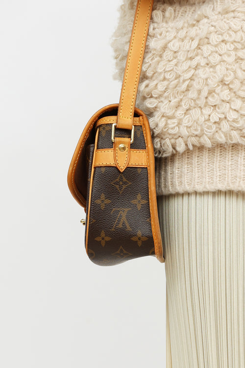 Louis Vuitton 2012 Brown Monogram Sologne Crossbody Bag