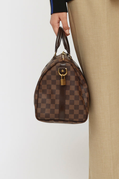 Louis Vuitton Brown Damier Ebene Speedy Bandoulière 30 Bag