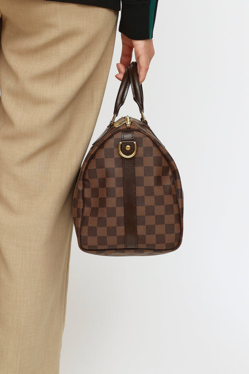 Louis Vuitton Brown Damier Ebene Speedy Bandoulière 30 Bag