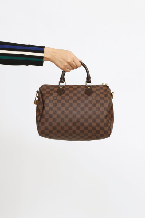 Louis Vuitton Brown Damier Ebene Speedy Bandoulière 30 Bag