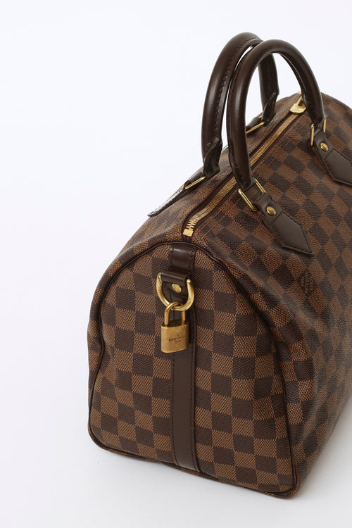 Louis Vuitton Brown Damier Ebene Speedy Bandoulière 30 Bag