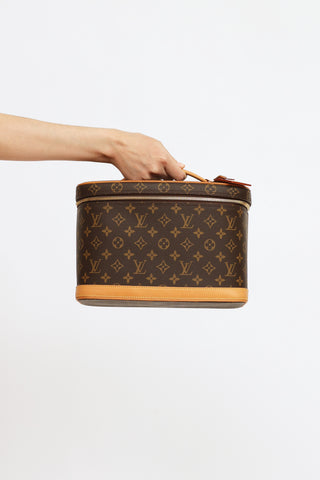 Louis Vuitton 1998 Brown Monogram Canvas Nice Vanity Bag