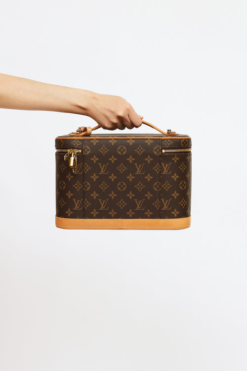 Louis Vuitton 1998 Brown Monogram Canvas Nice Vanity Bag