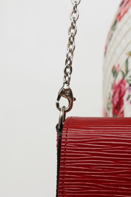 Louis Vuitton 2019 Epi Cherry Berry Félicie Pochette Bag