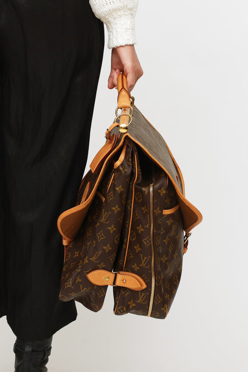 Louis Vuitton 1998 Monogram Hunting Travel Bag