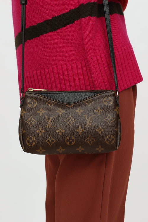 Louis Vuitton Brown Monogram Pallas Uniforms Crossbody