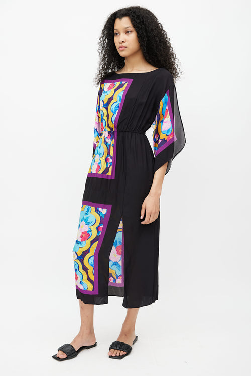 La DoubleJ Black Printed Getaway Dress