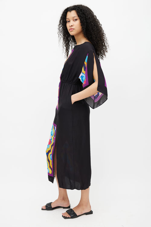 La DoubleJ Black Printed Getaway Dress