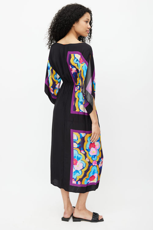 La DoubleJ Black Printed Getaway Dress