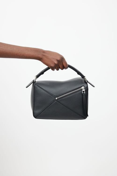 Loewe Black Small Puzzle Bag