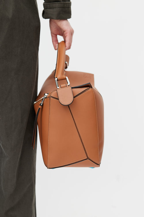 Loewe Brown Large Puzzle Bag