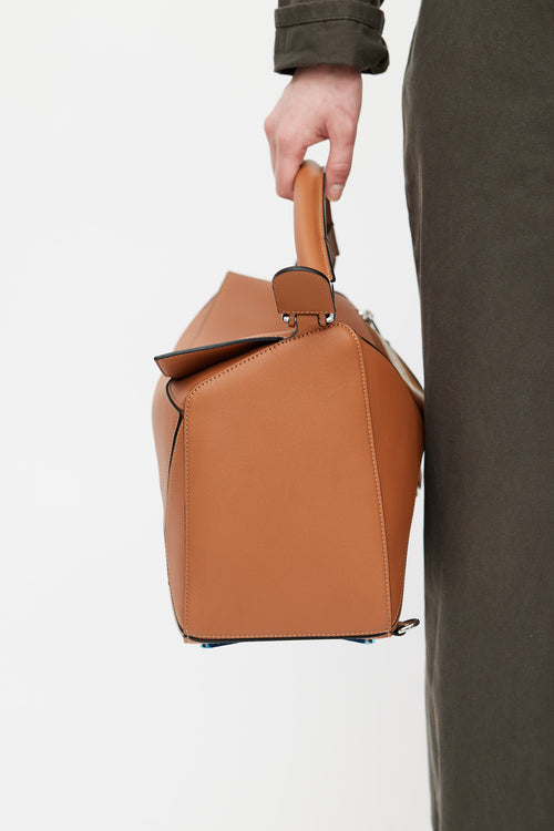 Loewe Brown Large Puzzle Bag