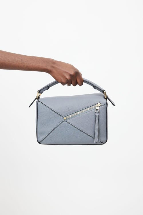 Loewe Grey Small Puzzle Bag