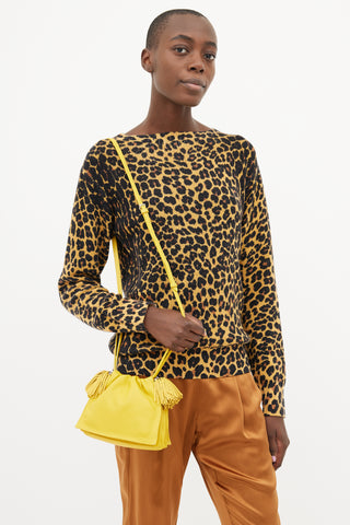 Loewe Yellow Mini Flamenco Tassel Shoulder Bag