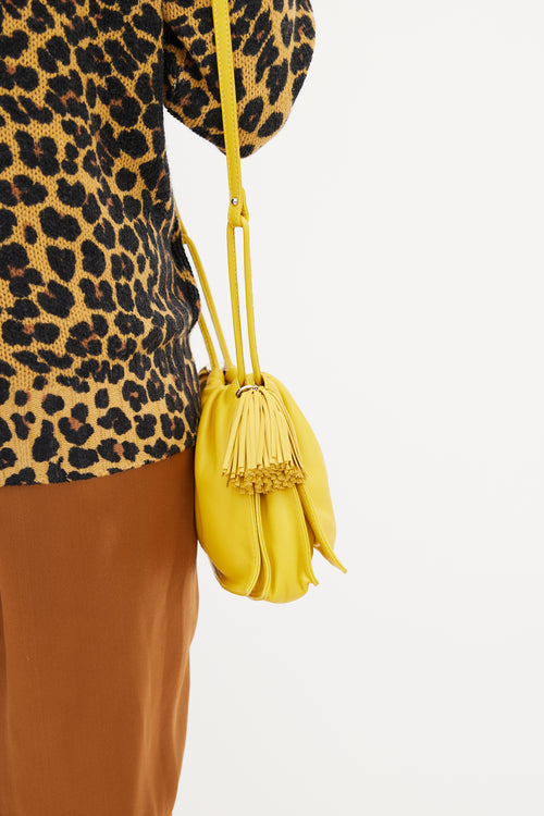 Loewe Yellow Mini Flamenco Tassel Shoulder Bag