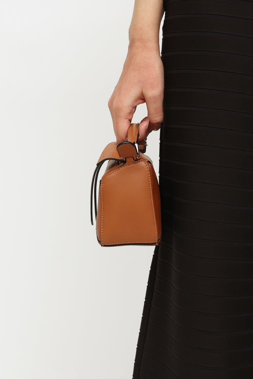 Loewe Brown Mini Puzzle Bag