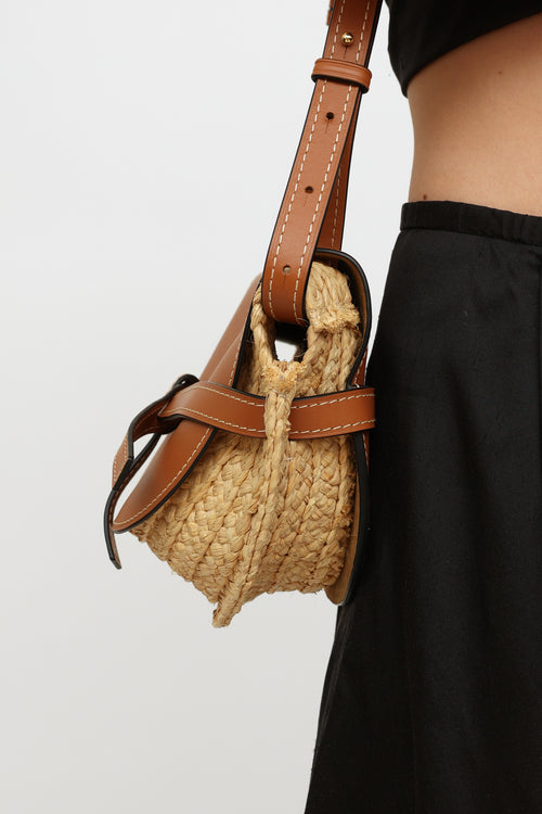 Loewe Raffia Gate Crossbody Bag