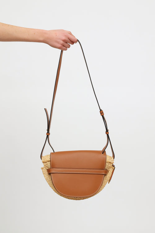 Loewe Raffia Gate Crossbody Bag