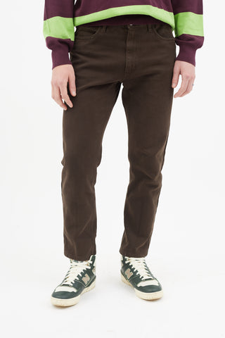 Loro Piana Brown Straight Leg Jeans