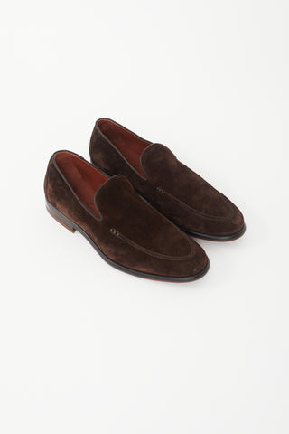 Loro Piana Brown Suede Summer Walk Loafer