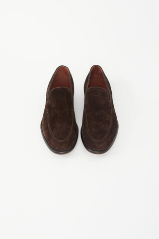 Loro Piana Brown Suede Summer Walk Loafer