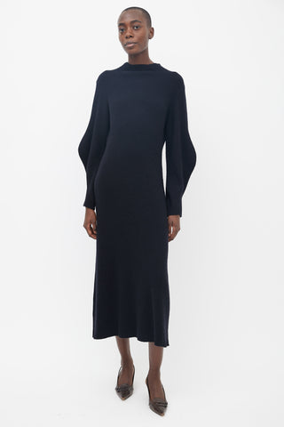 Lou Lou Studio Black Tesoro Knit  Dress