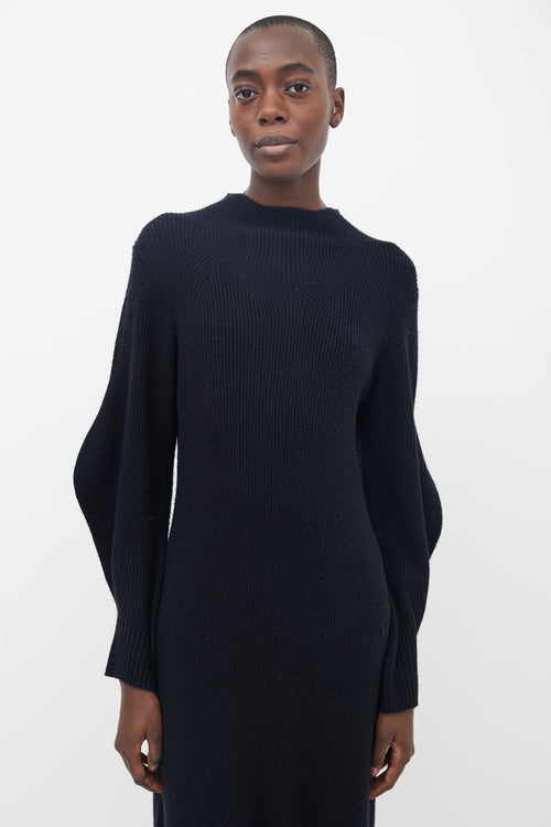 Lou Lou Studio Black Tesoro Knit  Dress