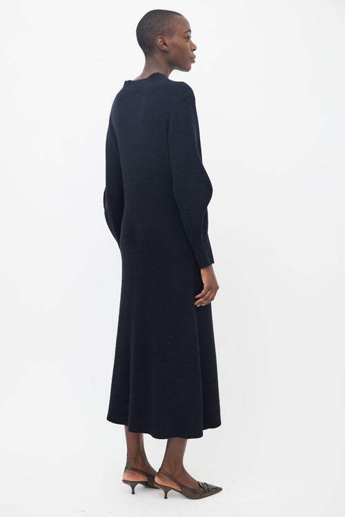 Lou Lou Studio Black Tesoro Knit  Dress