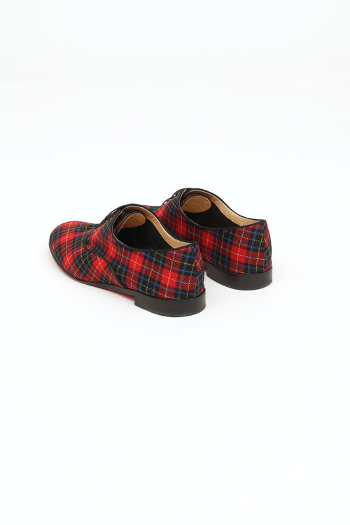 Red Fred Tartan Flats