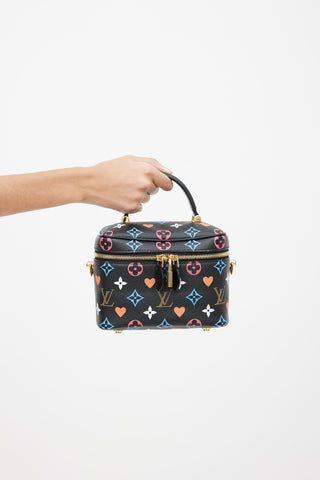 Louis Vuitton Black Multi Monogram Game On Vanity PM Bag