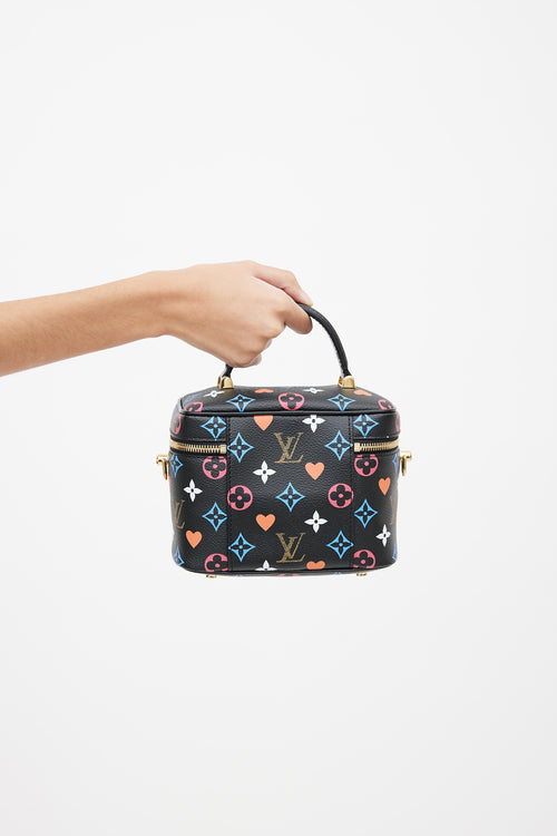 Louis Vuitton Black Multi Monogram Game On Vanity PM Bag