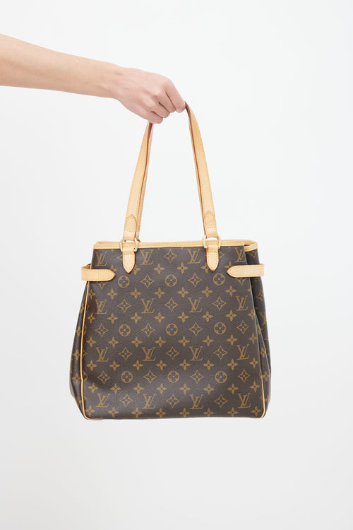 Louis Vuitton Brown Monogram Batignolles Vertical Shoulder Bag