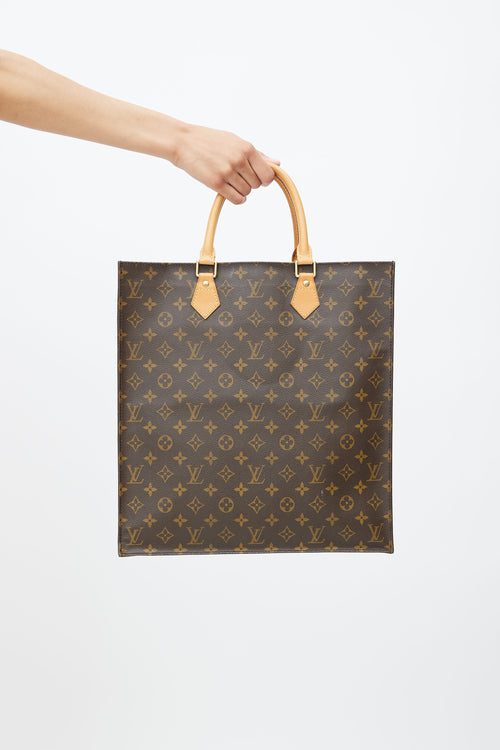 Louis Vuitton Brown Monogram Canvas Sac Plat GM Tote