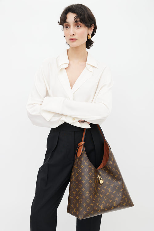 Louis Vuitton Brown Monogram Flower Bag