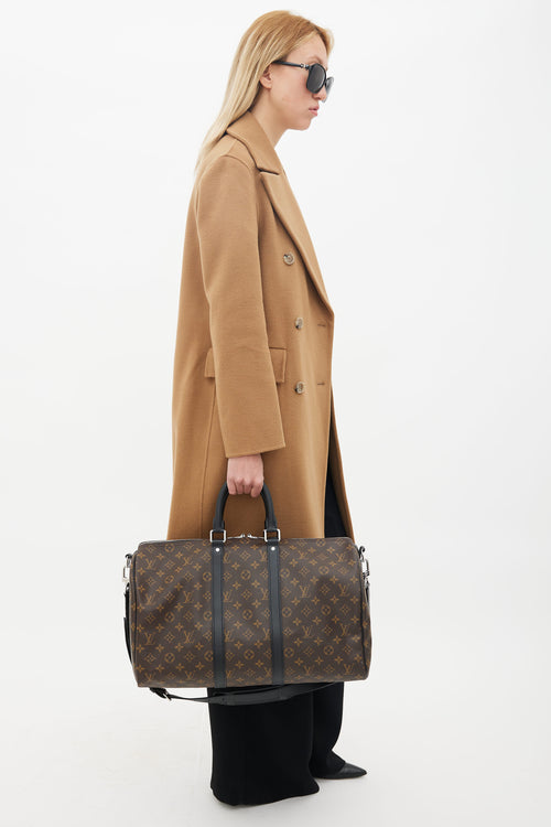 Louis Vuitton Brown Monogram Macassar Keepall Bandoulière 45 Duffle Bag