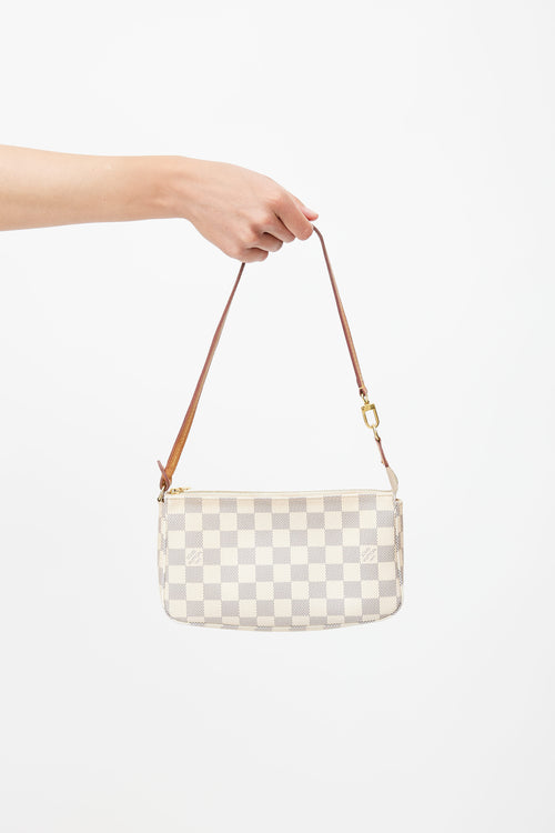 Louis Vuitton Cream Damier Azur Pochette Accessoires Bag