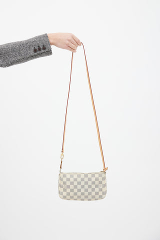 Louis Vuitton Cream Damier Azur Pochette Accessoires Bag