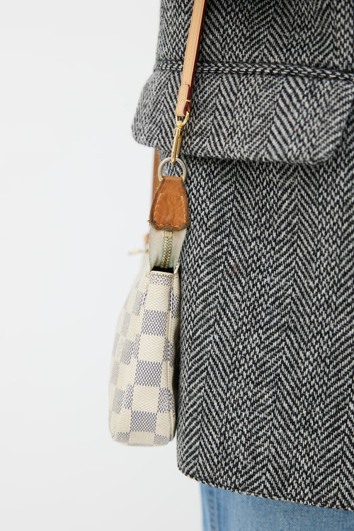 Louis Vuitton Cream Damier Azur Pochette Accessoires Bag