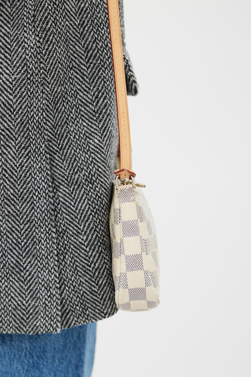 Louis Vuitton Cream Damier Azur Pochette Accessoires Bag