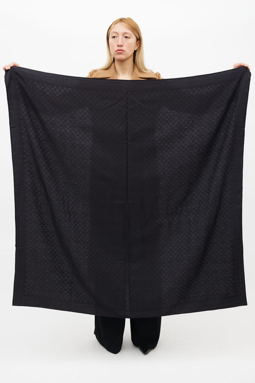 Louis Vuitton Black Monogram Evermore S00 Shawl