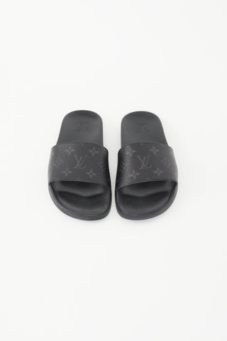 Louis Vuitton Black Waterfront Mule Slide