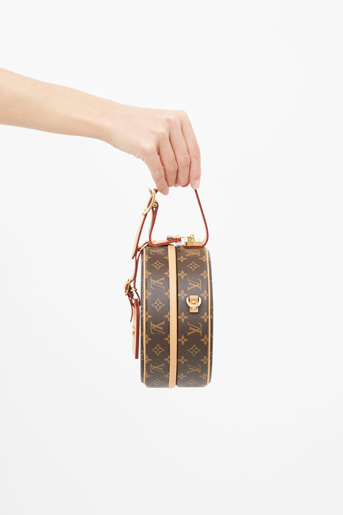 Louis Vuitton Brown Monogram Canvas Petite Boite Chapeau Bag