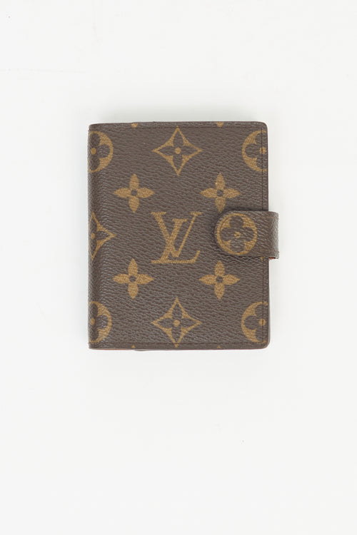 Louis Vuitton Brown Monogram Small Address Book Cover