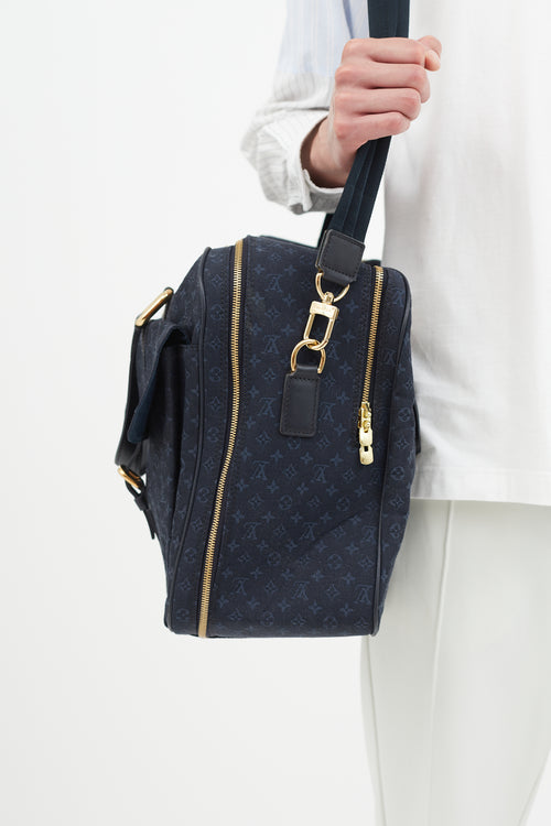 Louis Vuitton Navy 
Gold Monogram Shoulder Bag