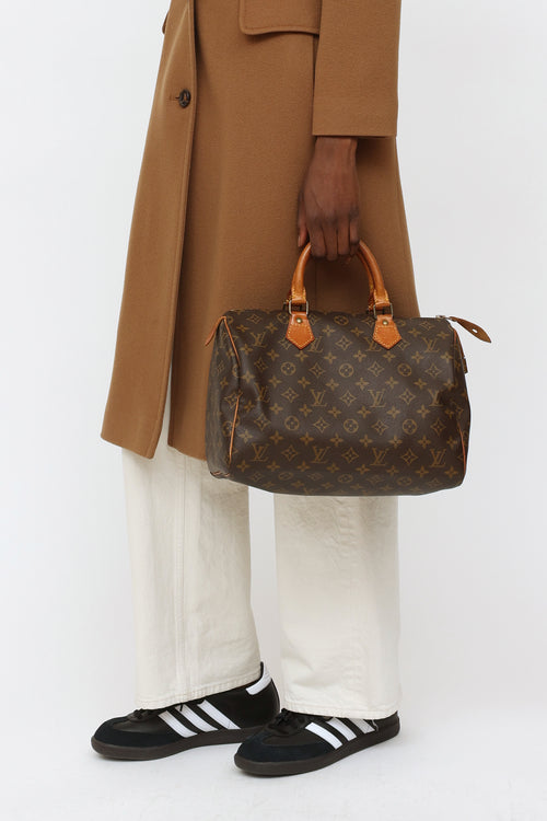 Louis Vuitton 1991 Brown Monogram Speedy 30 Handbag