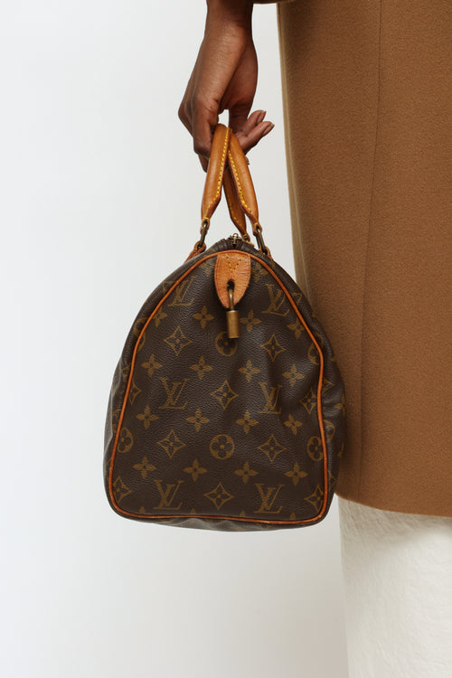 Louis Vuitton 1991 Brown Monogram Speedy 30 Handbag